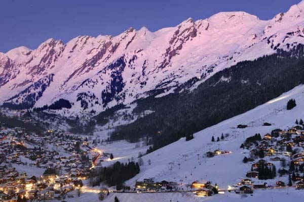 Coucher de soleil à la Clusaz