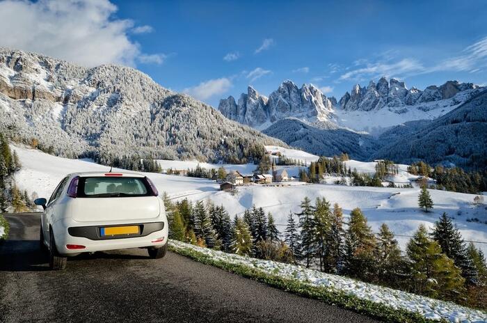 Aller en station de ski en voiture